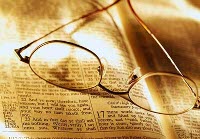 Glasses on Open Bible ca. 2001