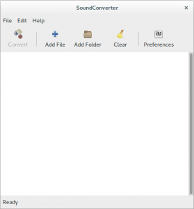 Sound Converter Homescreen