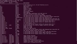 Perintah lshw -short