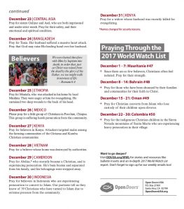 Pokok Doa Desember 2017-2